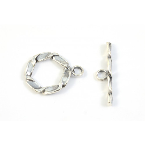 FERMOIR TOGGLE 14MM ARGENT STERLING 